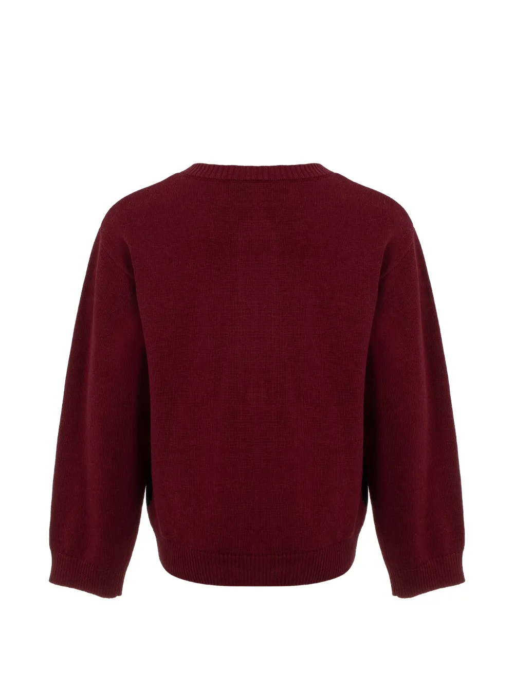 Lapin House Flared rokset met argyle-patroon Rood