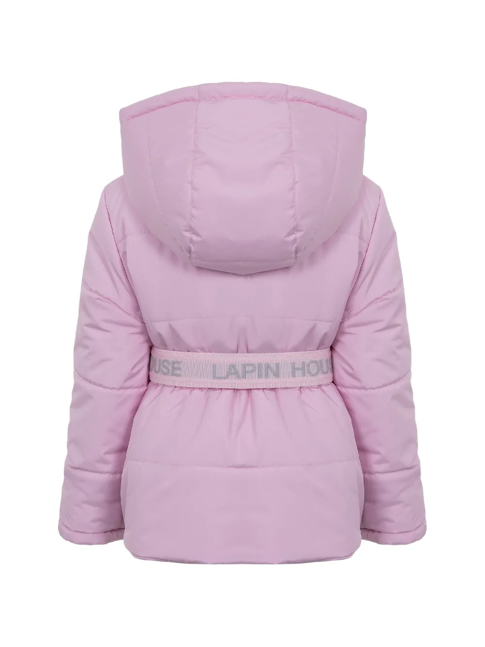 Lapin House Jack met capuchon en ceintuur Roze