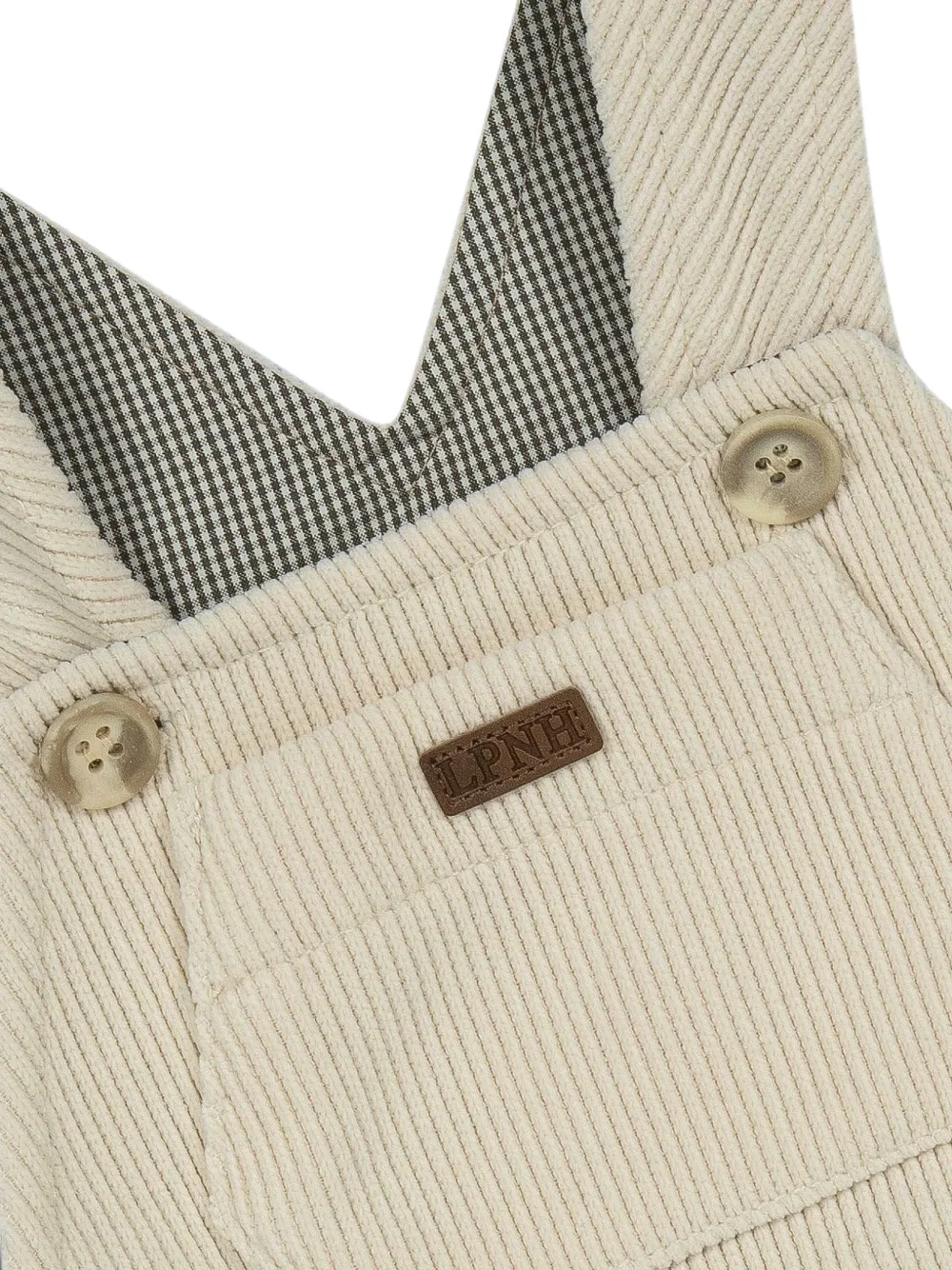Lapin House Ribfluwelen tuinbroek Beige
