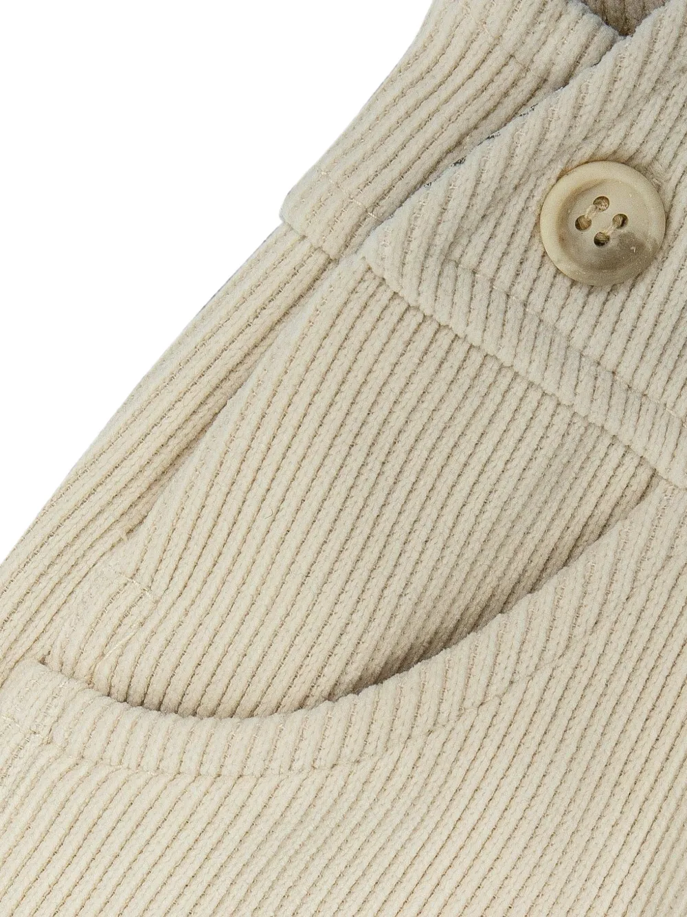 Lapin House Ribfluwelen tuinbroek Beige