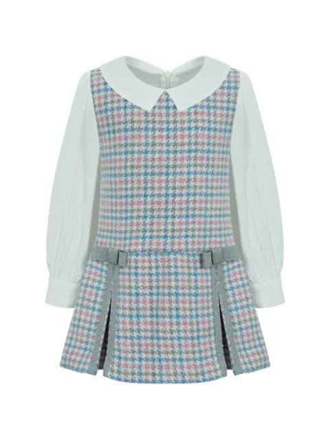 Lapin House ハウンドトゥース ワンピース