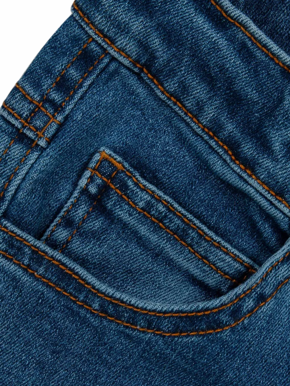 Lapin House Jeans met geborduurd logo Blauw