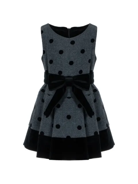 Lapin House robe à pois et détail de nœud