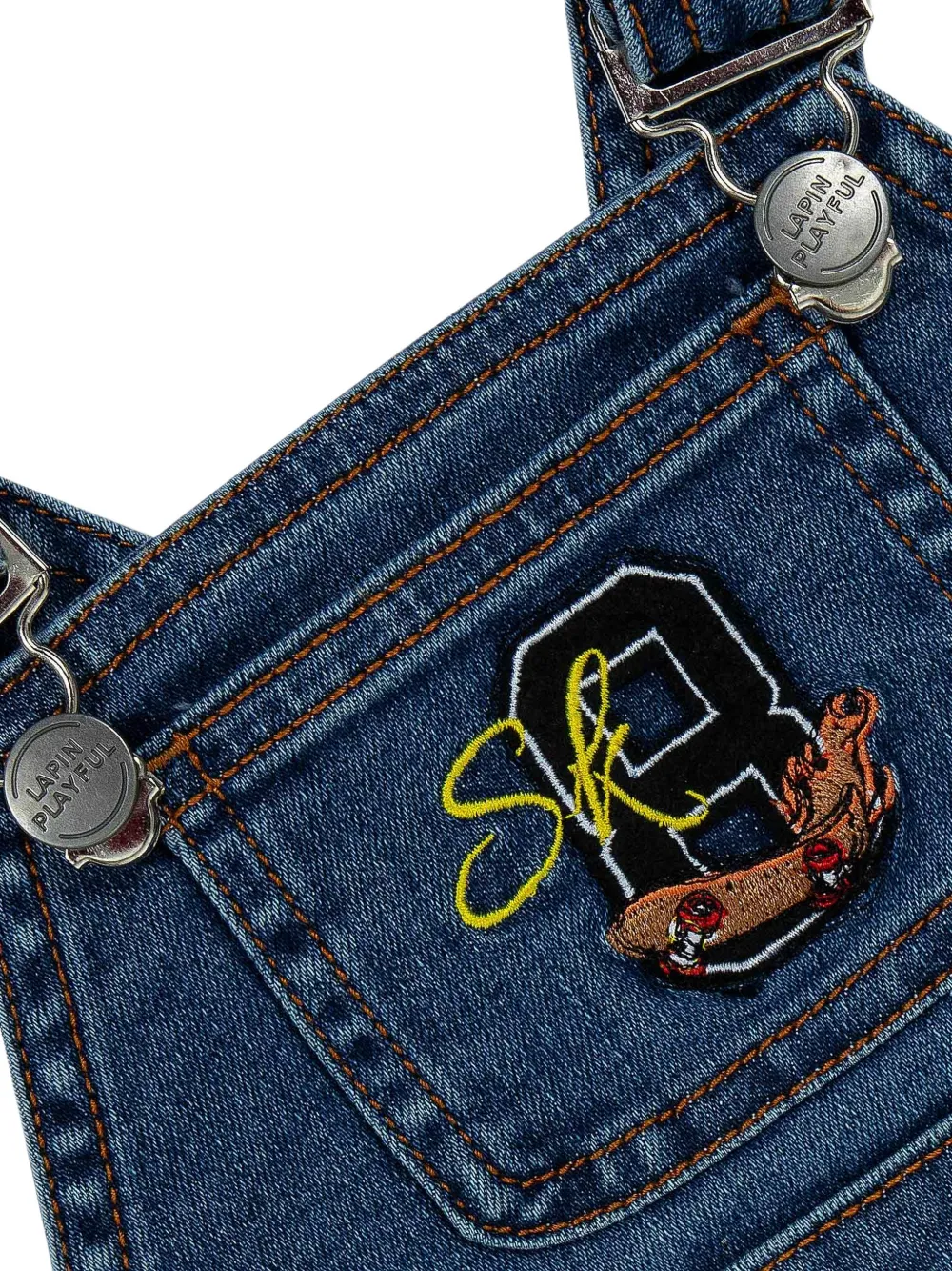 Lapin House Tuinbroek met logopatch Blauw