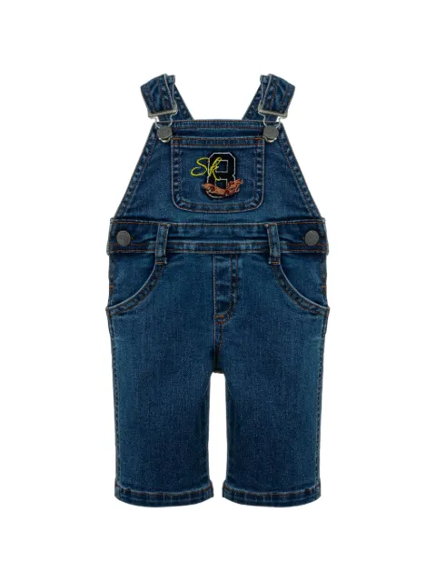 Lapin House logo-patch dungarees
