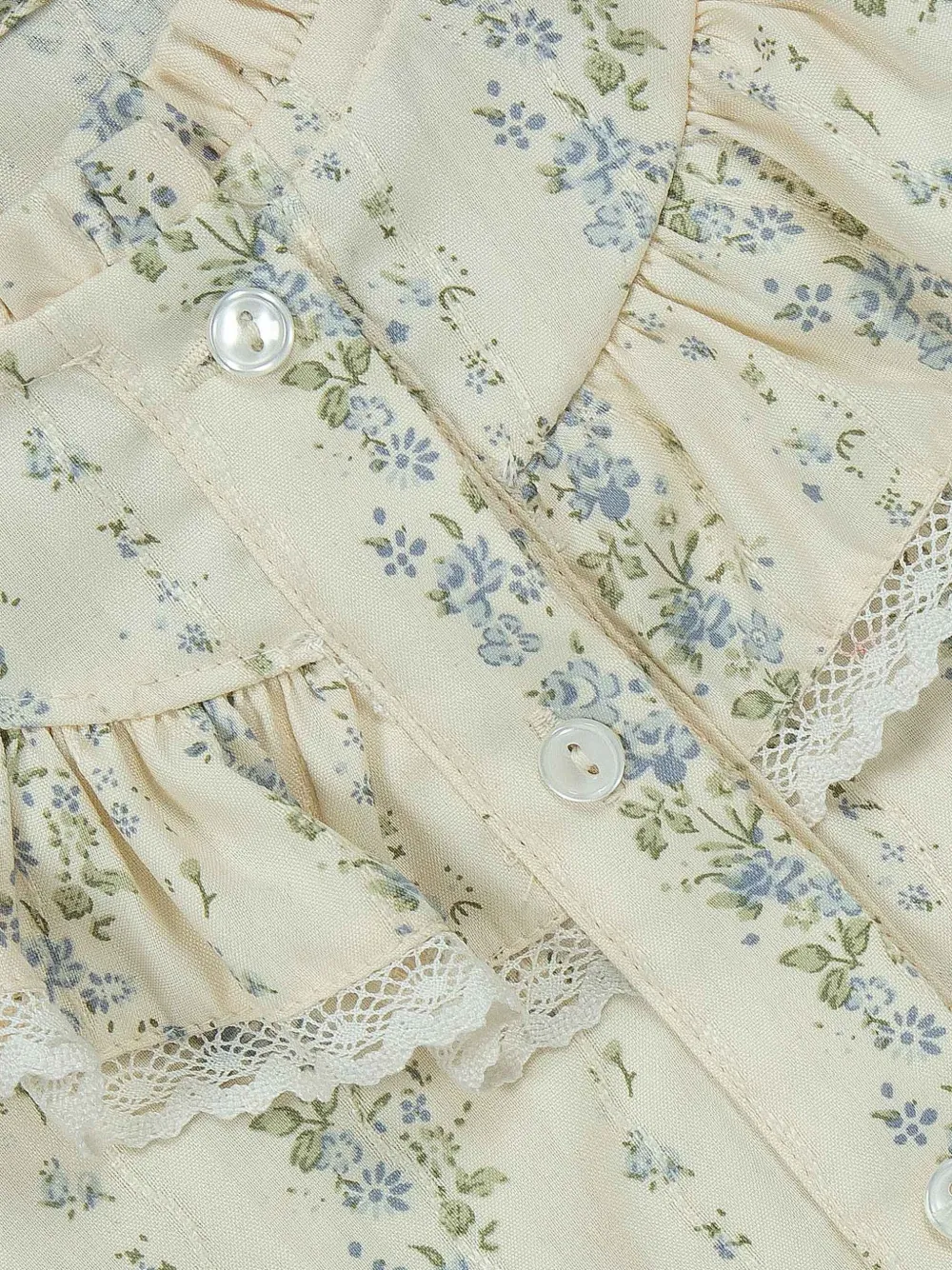 Lapin House Shirt met bloemenprint Beige
