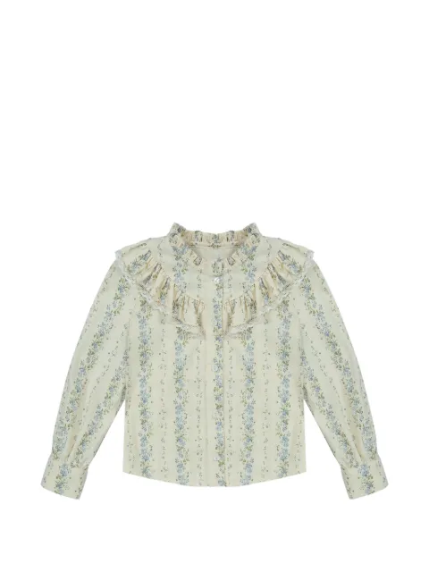 Lapin House flæsebluse med blomstertryk