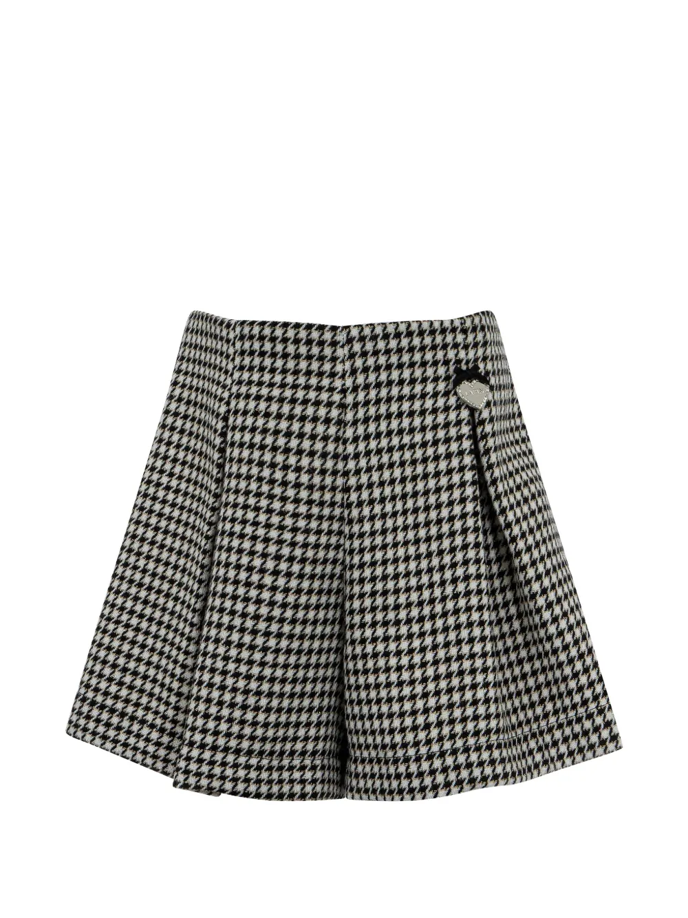 Lapin House Shorts con motivo pied-de-poule - Bianco