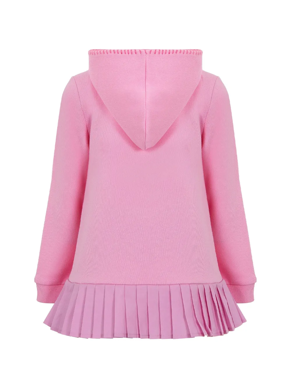 Lapin House heart-print pleated-skirt dress Roze