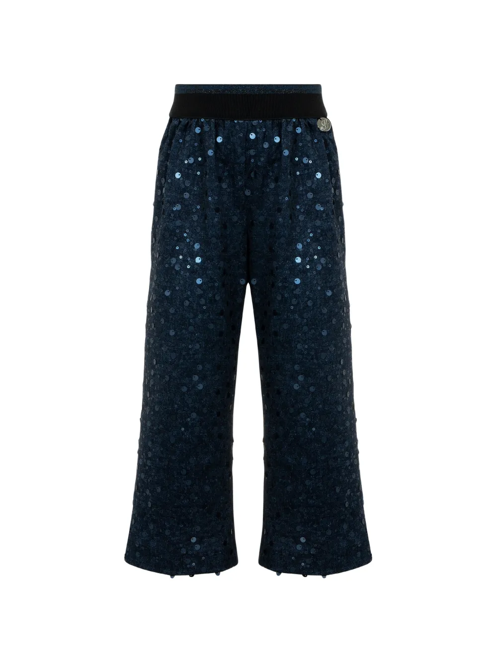 Lapin House Pantaloni a gamba ampia con paillettes - Blu
