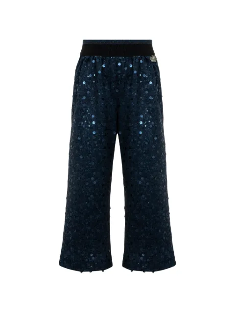 Lapin House sequin-embellished wide-leg trousers