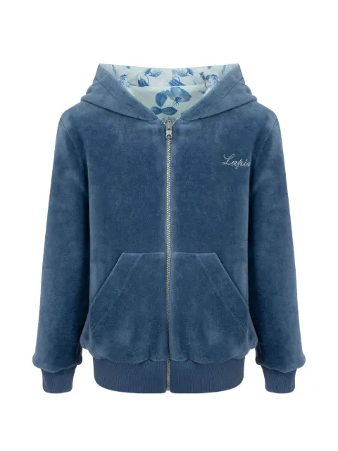 Lapin House hoodie reversible con estampado floral