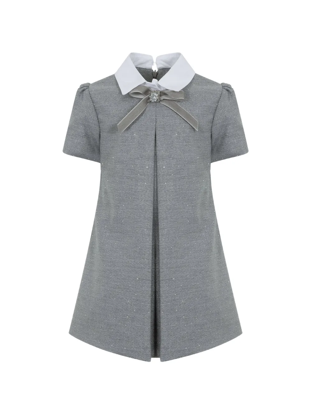Lapin House Abito svasato con fiocco - Grigio