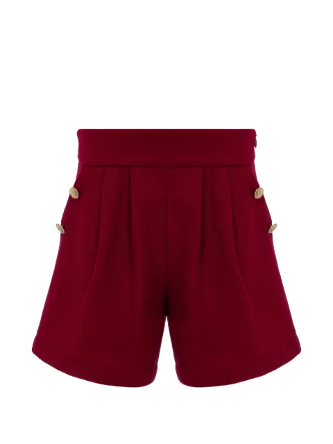 Lapin House button-embellished pleated shorts