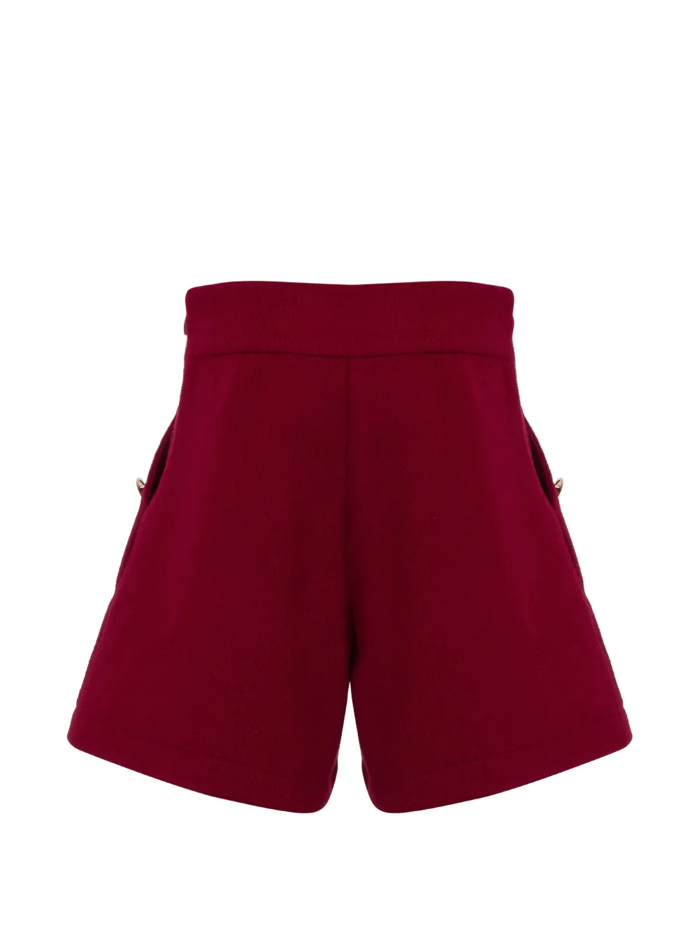 Lapin House Shorts verfraaid met knoop en plooien Rood