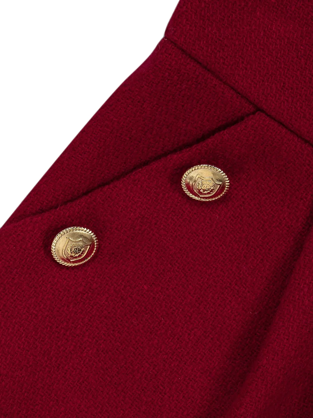 Lapin House Shorts verfraaid met knoop en plooien Rood