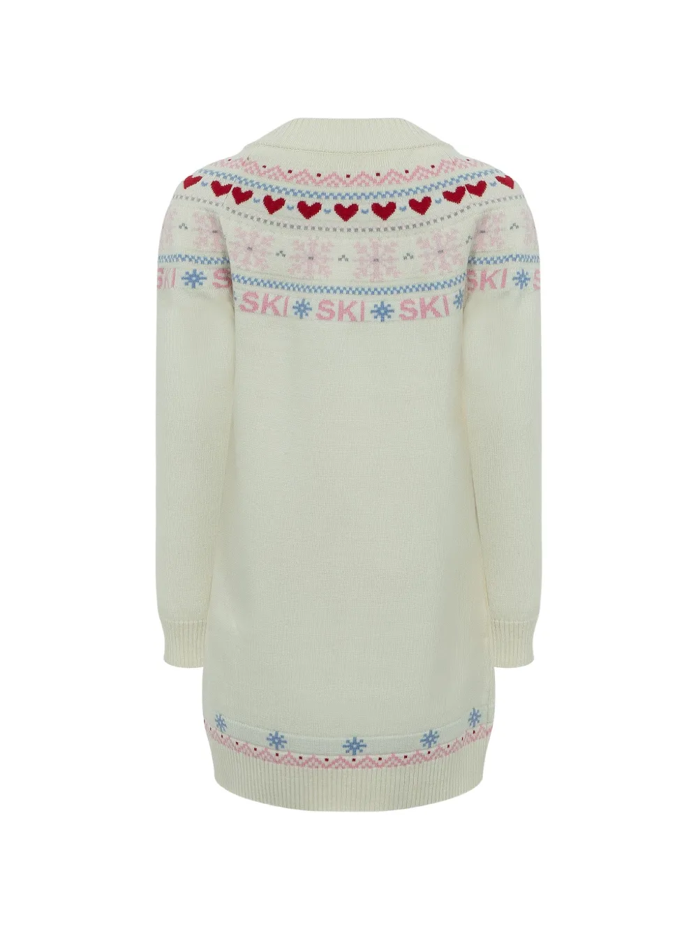 Lapin House Fair Isle gebreide jurk Beige