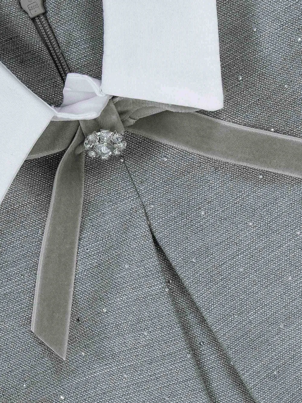 Lapin House Jurk met strikdetail Grijs