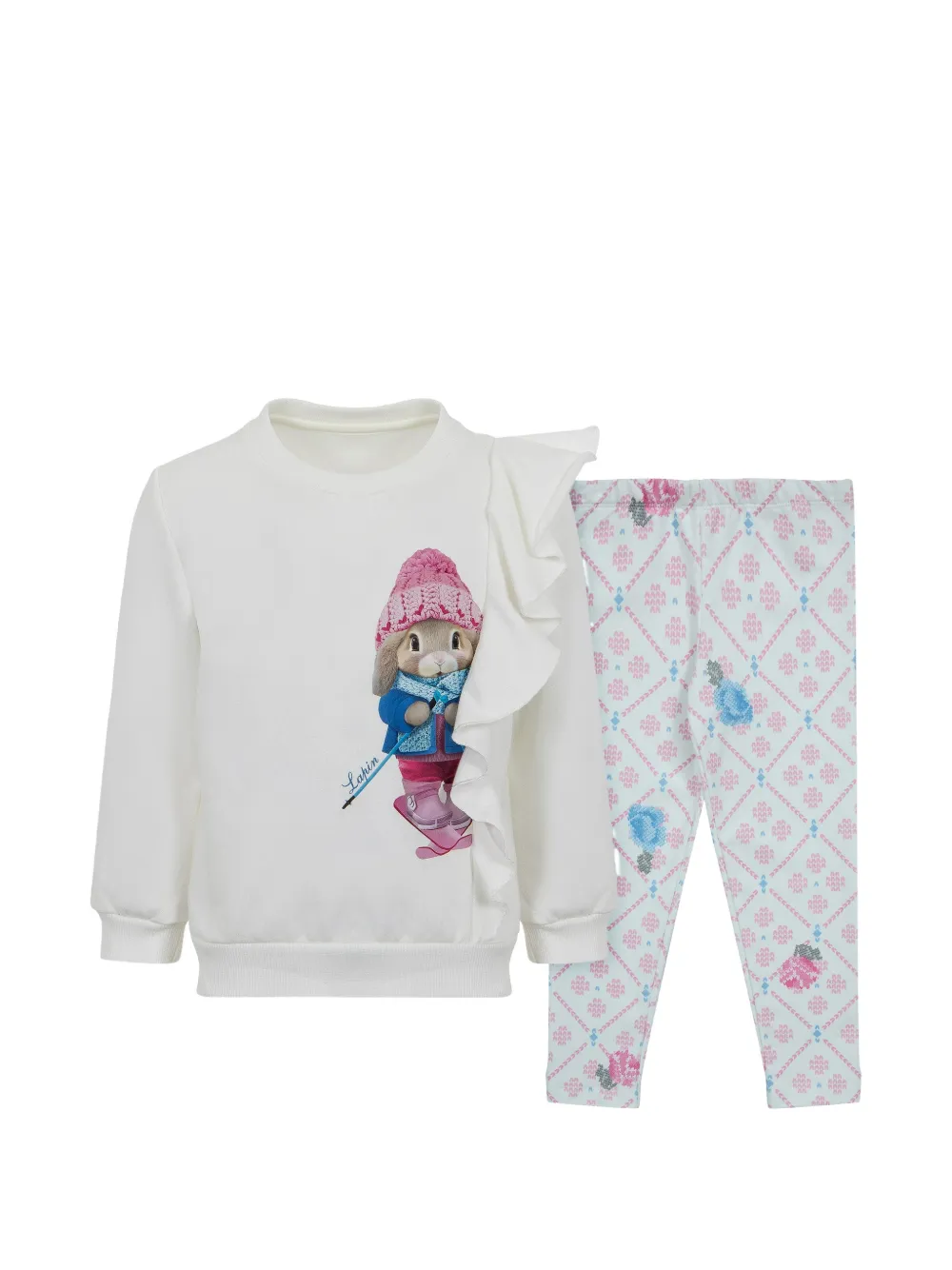 Lapin House Tuta sportiva con stampa grafica - Bianco