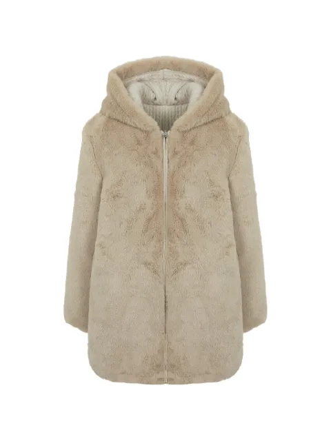 Lapin House faux-fur hooded coat