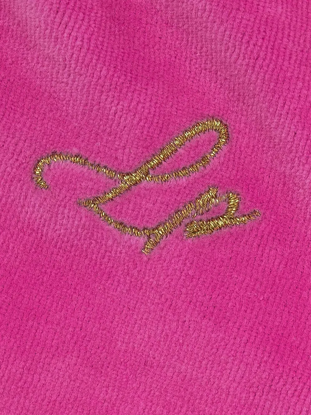Lapin House Jurk met geborduurde bloemen Roze