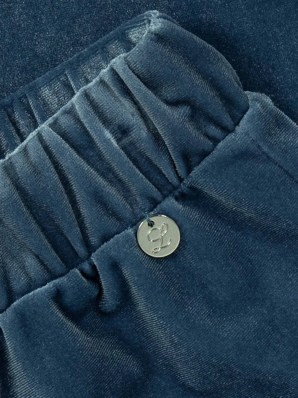 Lapin House Fluwelen broek met elastische taille Blauw