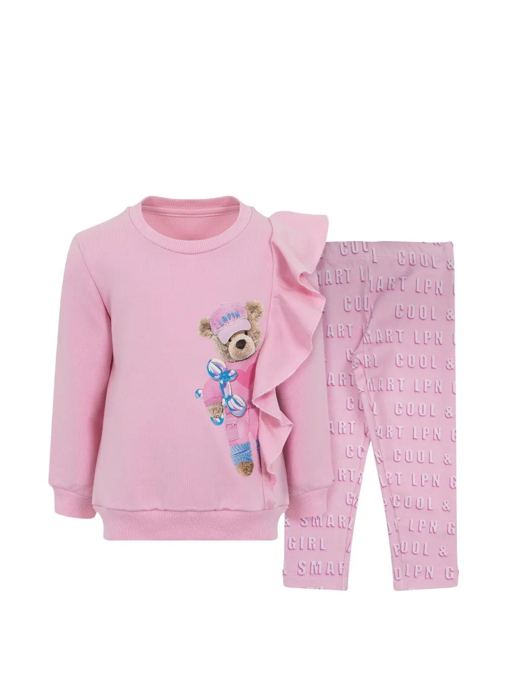 Lapin House Tuta sportiva con ruches - Rosa