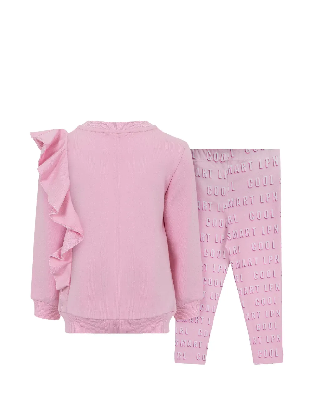 Lapin House Trainingspak met ruches en teddybeer Roze