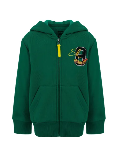 Lapin House embroidered zip-up hoodie