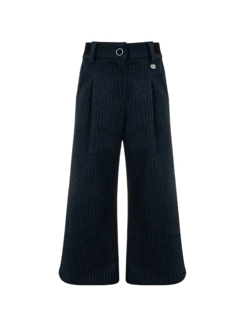 Lapin House pinstripe-pattern wide-leg trousers