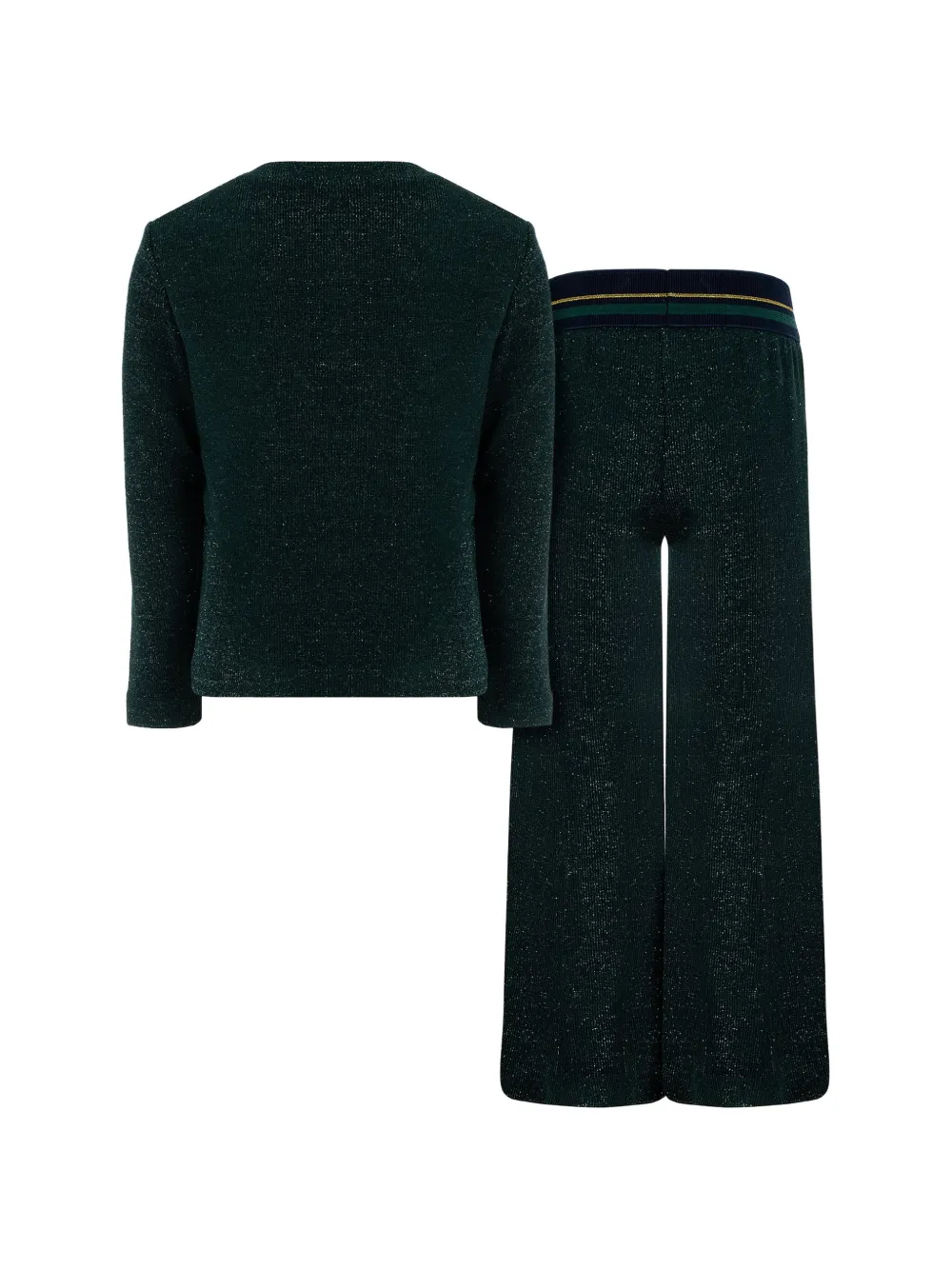 Lapin House Metallic trainingspak met strik Groen