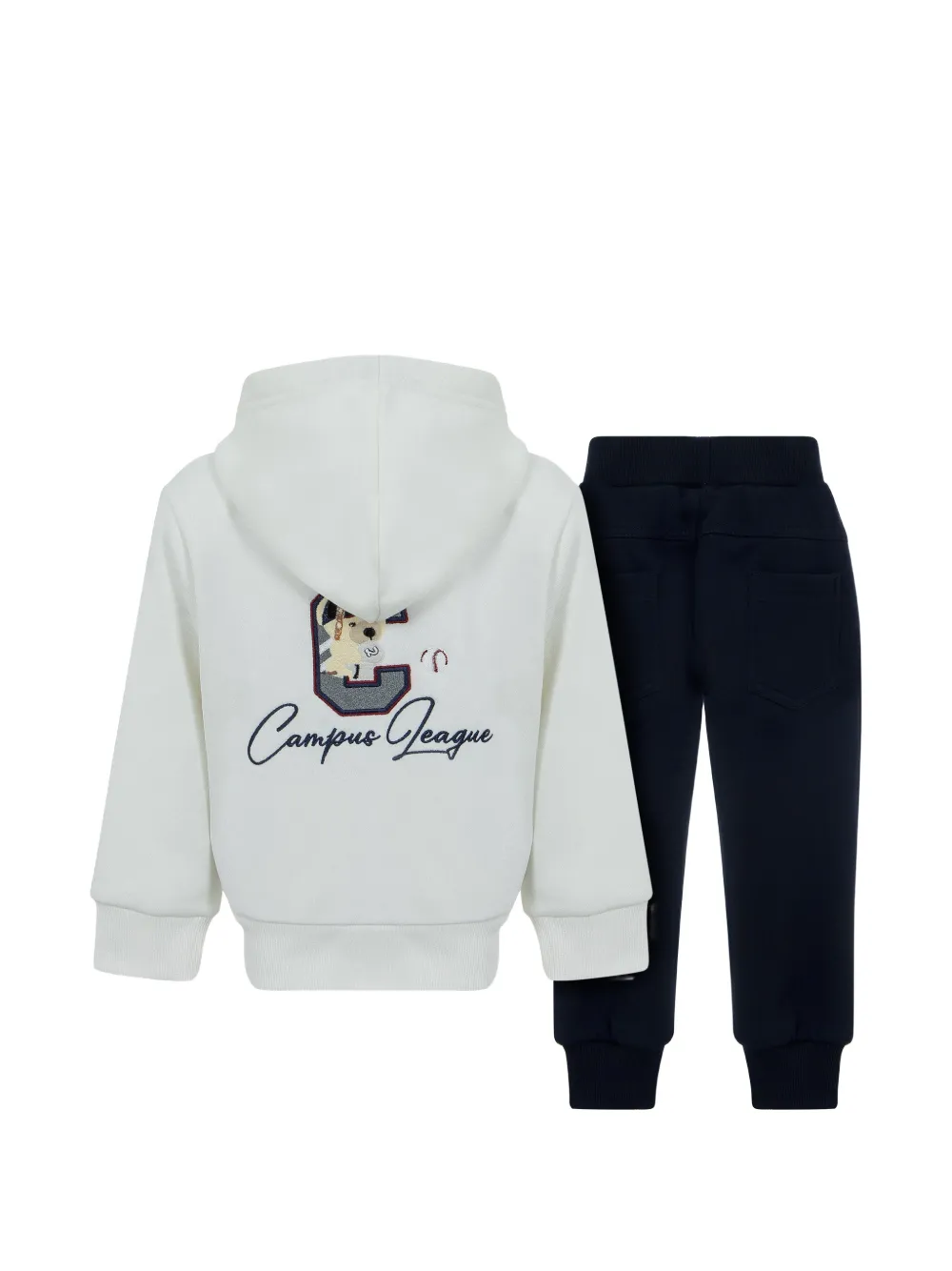 Lapin House Trainingspak met logopatch Wit