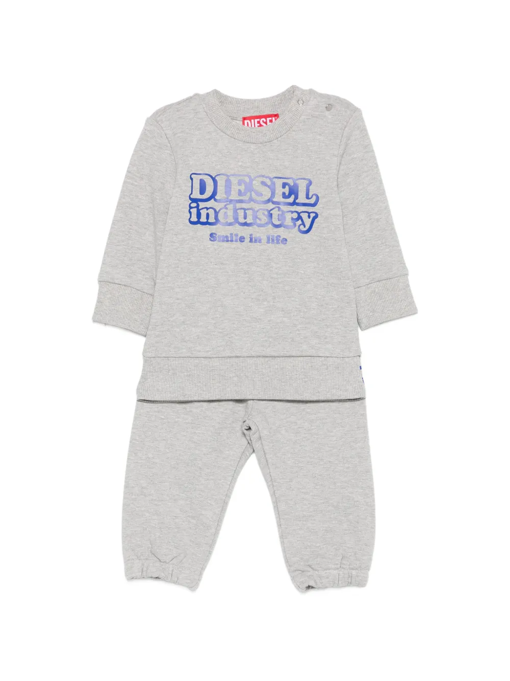 Diesel Kids Slodimb logo-print tracksuit - Grigio