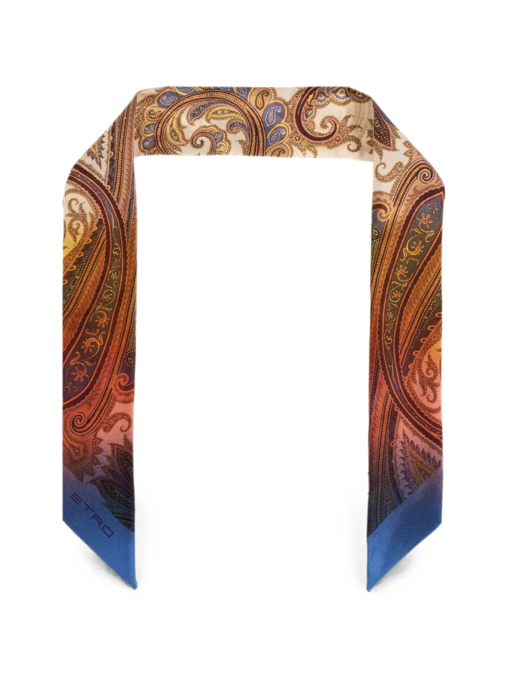 ETRO paisley-print silk scarf - Toni neutri