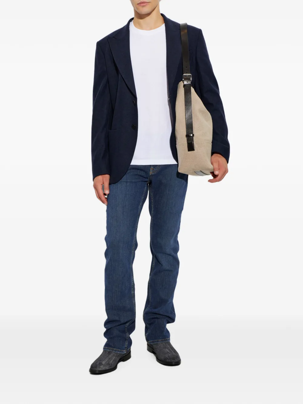 ETRO paisley-print suede Chelsea boots Grijs