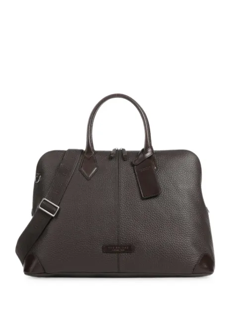 The Bridge grained leather holdall bag