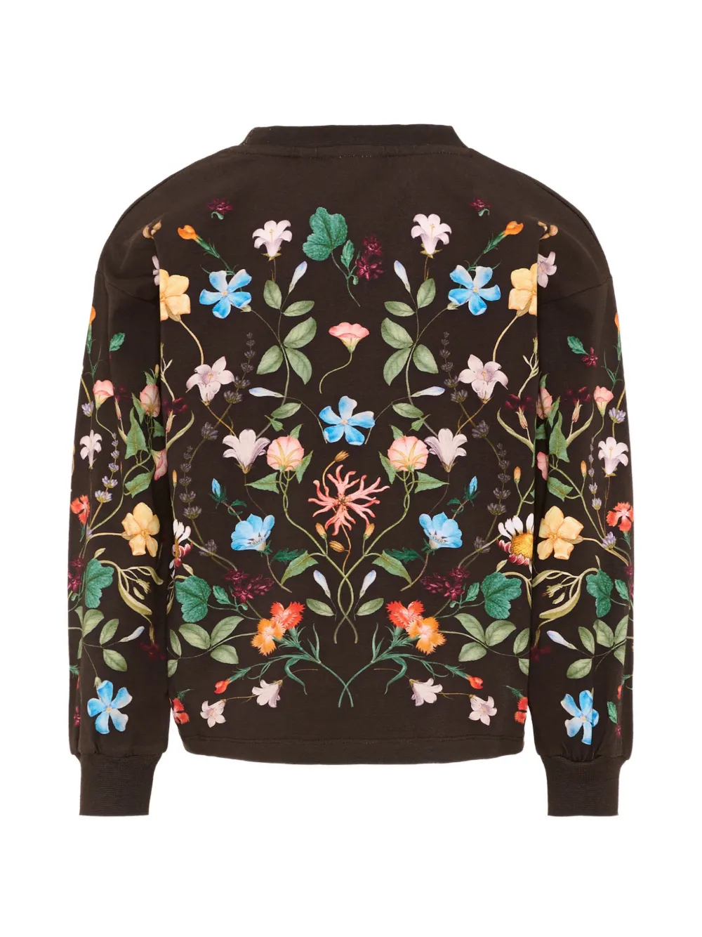 Molo Reniza T-shirt met bloemenprint en lange mouwen Bruin