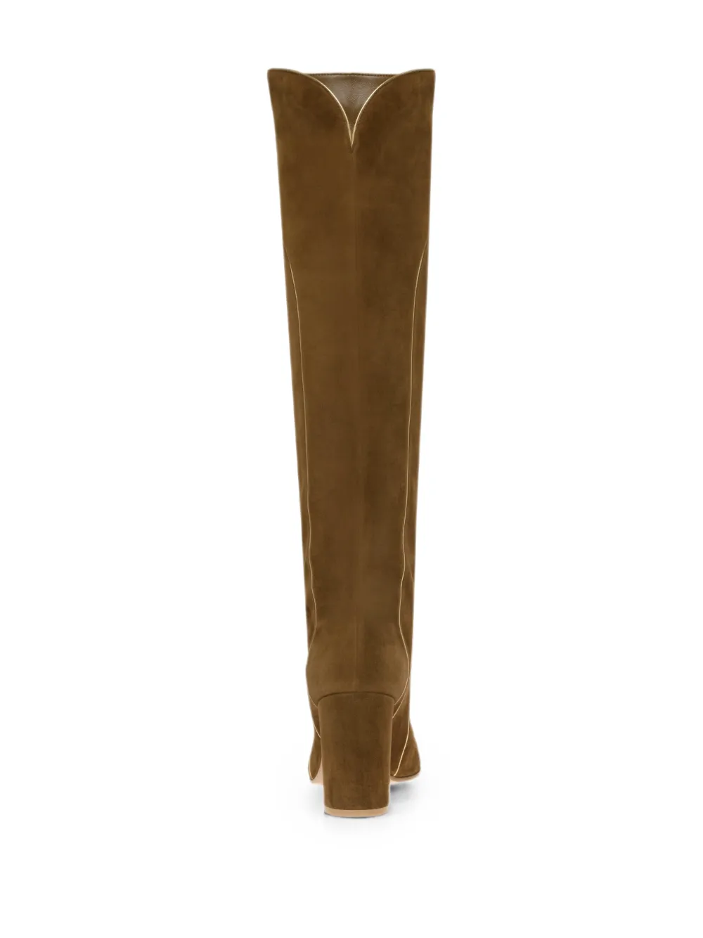 Gianvito Rossi Juliette piped-trim boots Bruin