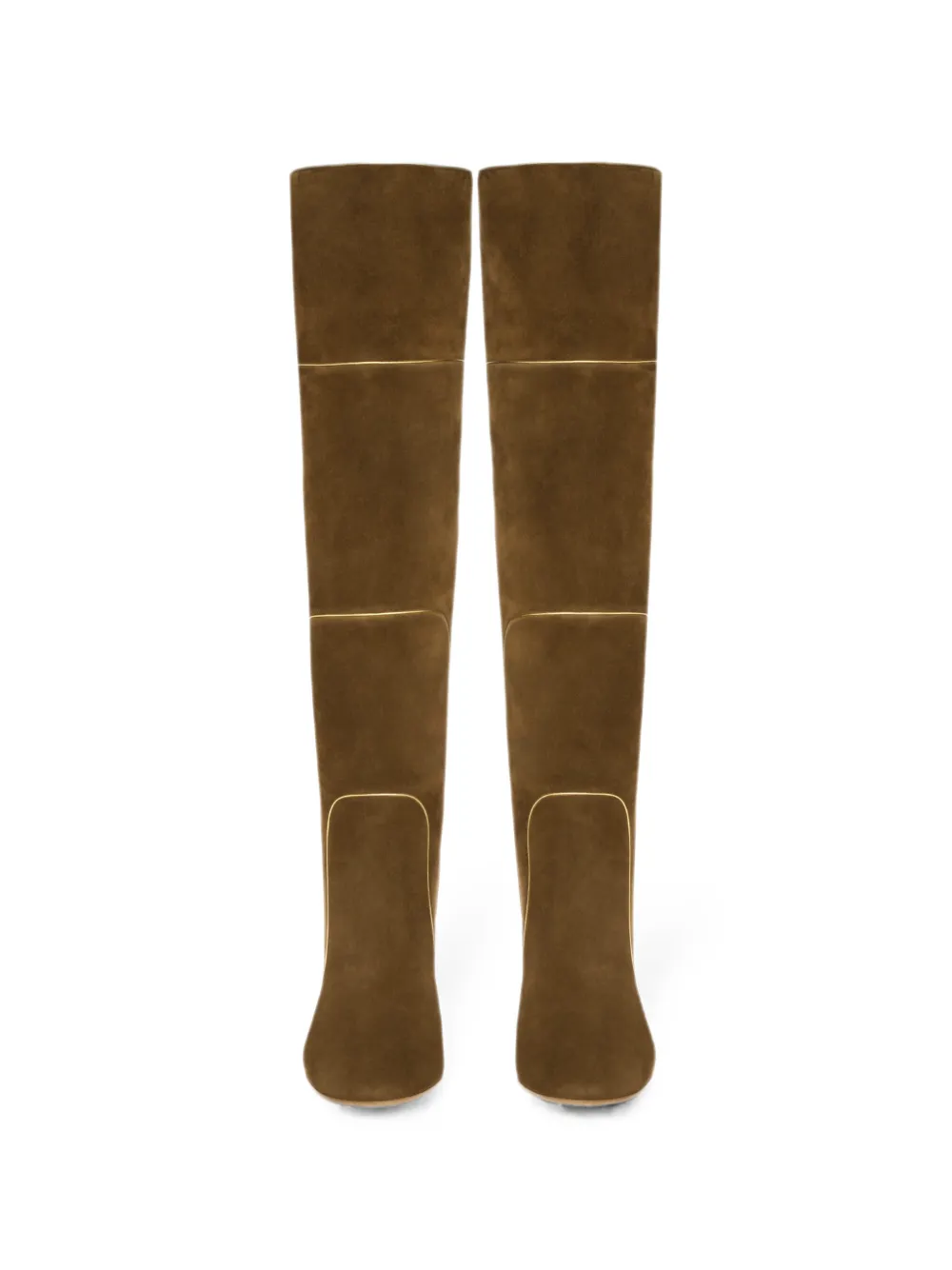 Gianvito Rossi Juliette piped-trim boots Bruin