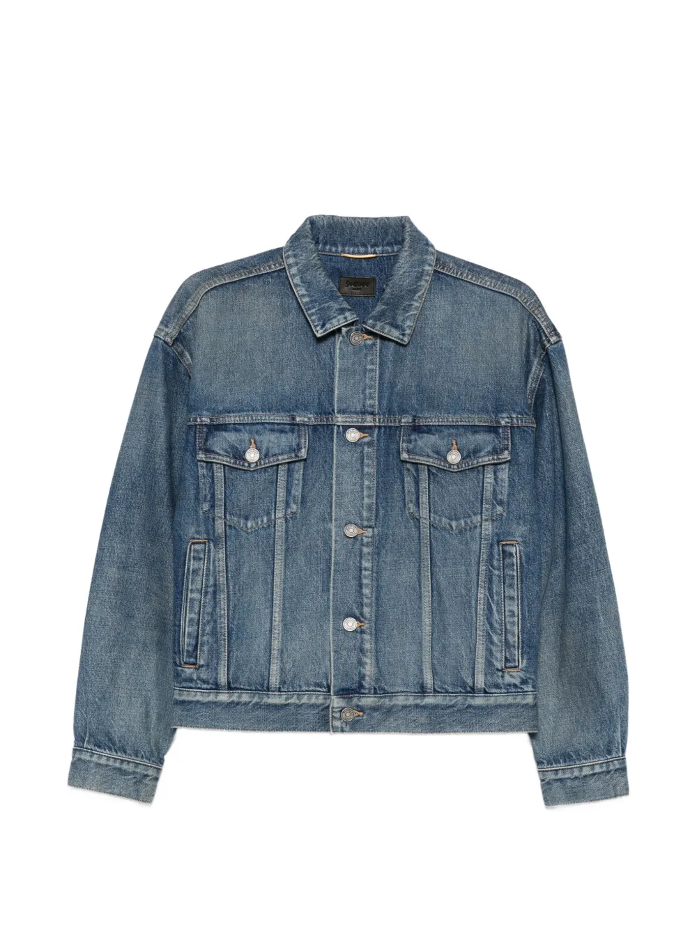 Saint Laurent button-up denim jacket - Blau