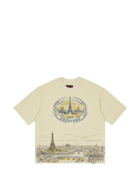 GODSPEED Paris Skyline graphic-print T-shirt