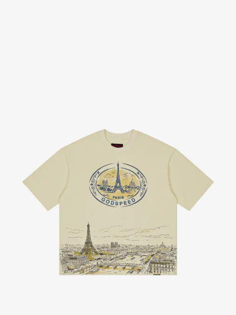 GODSPEED camiseta Paris Skyline con motivo gráfico