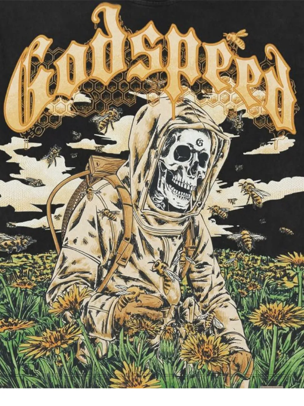 GODSPEED T-shirt met grafische print Zwart