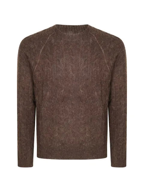 Diana Studio cable-knit raglan-sleeve sweater