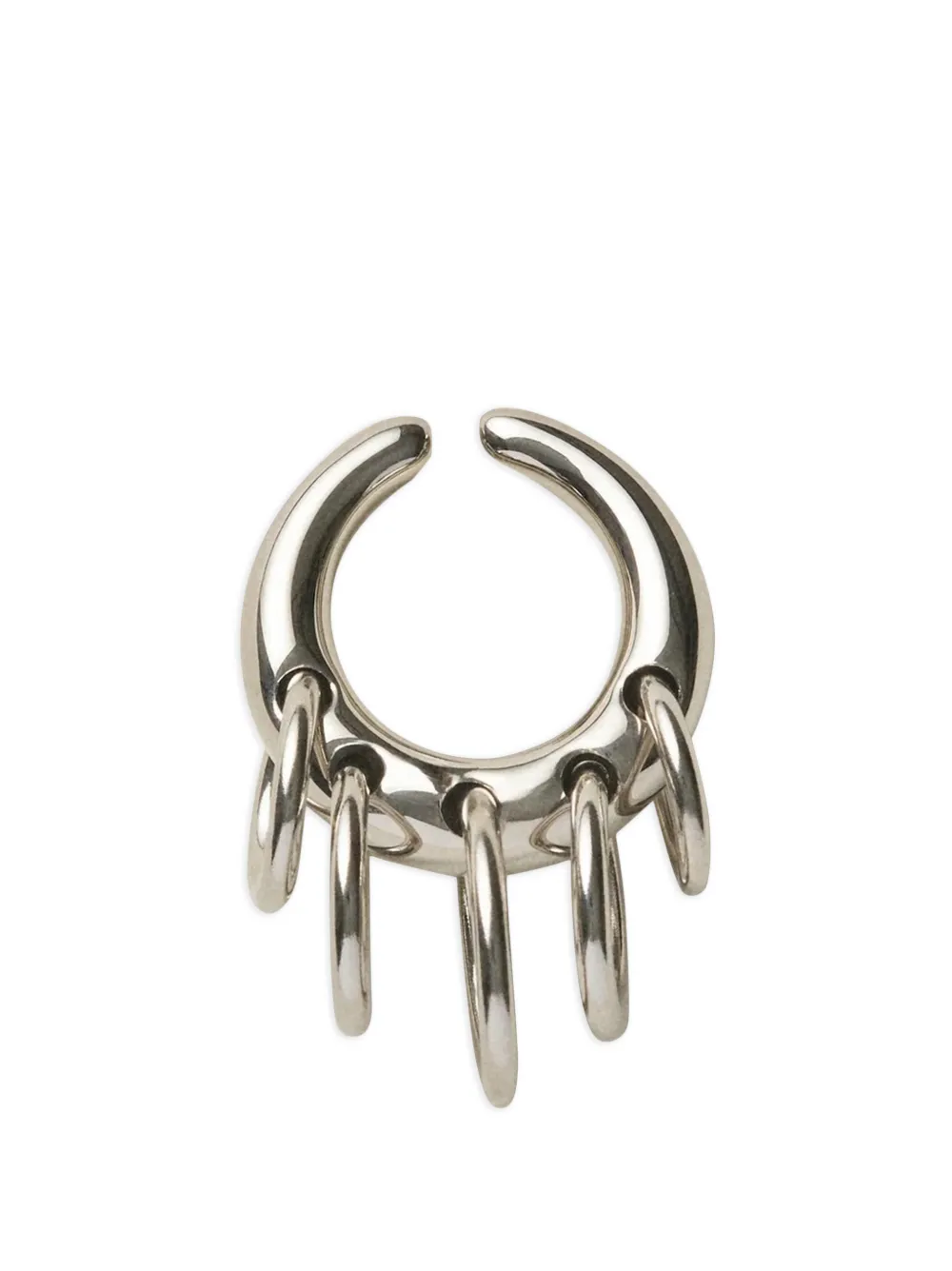 Panconesi multi-hoop ear cuff - Argento