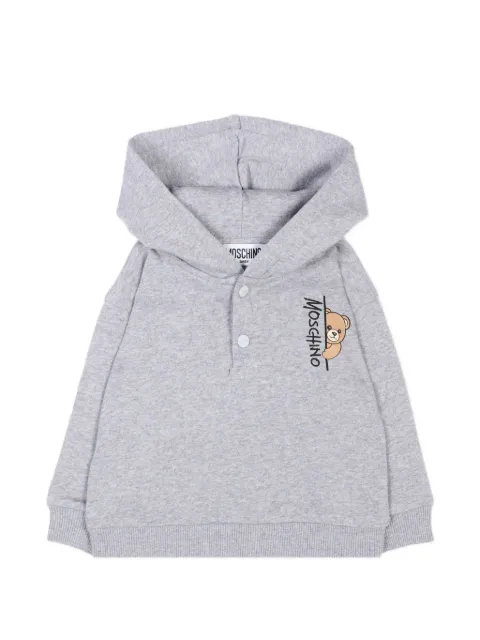 Moschino Kids Felpa Teddy Bear con cappuccio