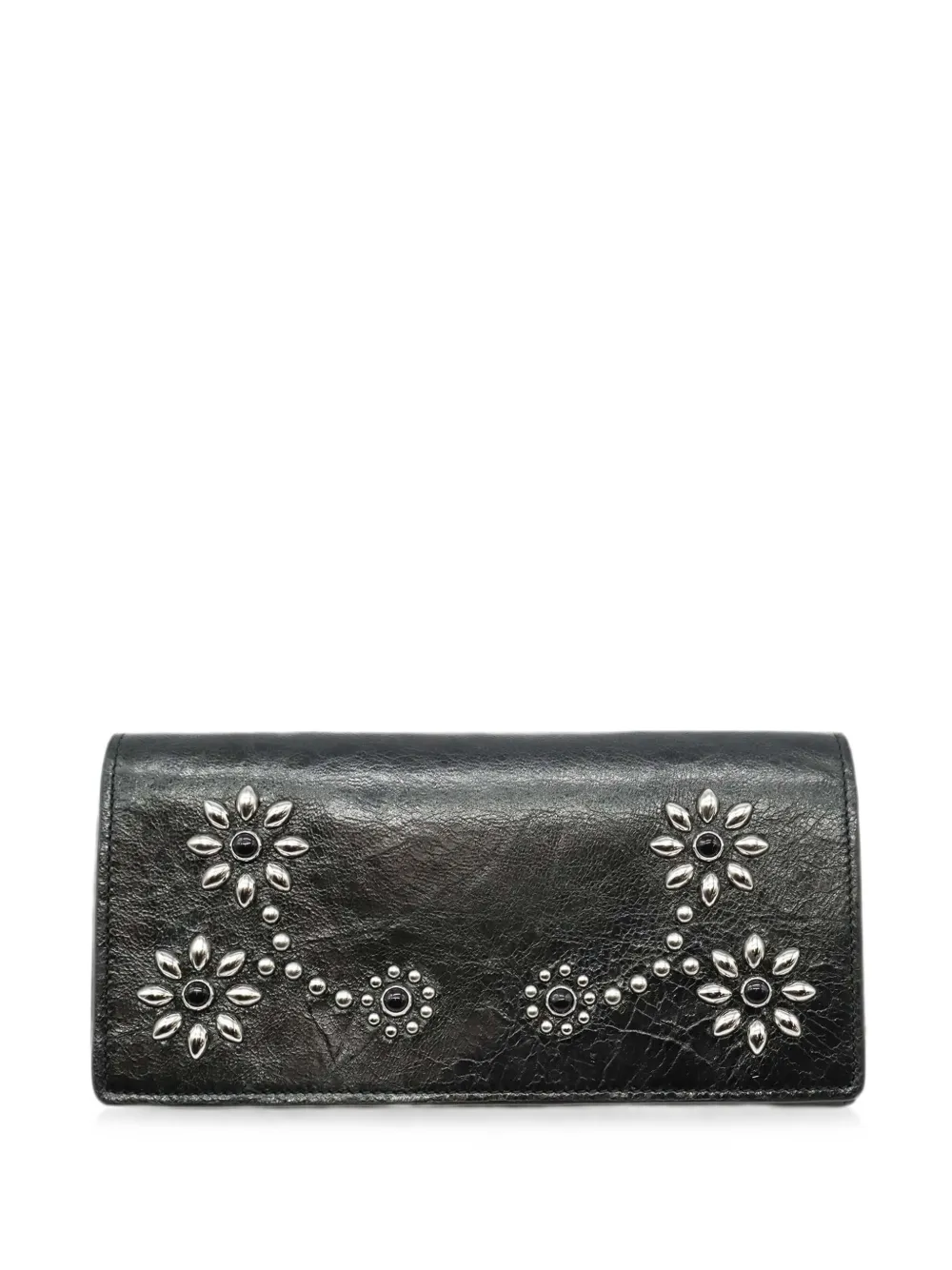 Htc Los Angeles flower-studded wallet - Schwarz
