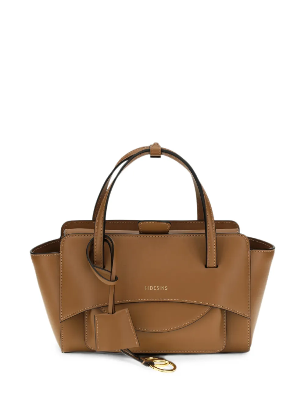 HIDESINS small Flap tote bag - Brown