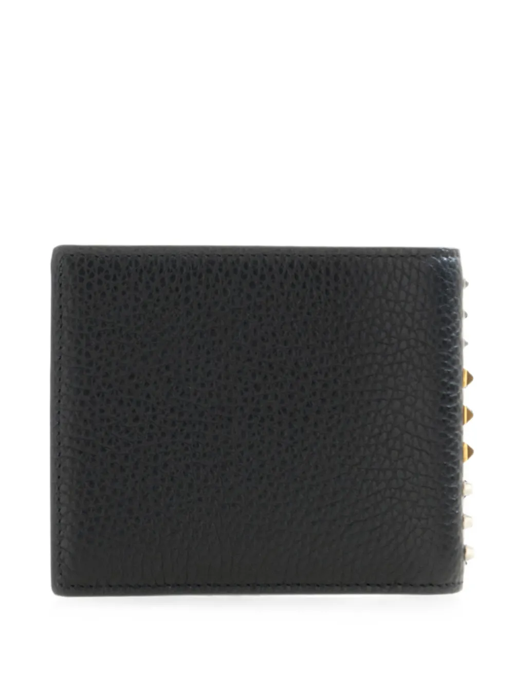 Valentino Garavani Rockstud pebbled-leather wallet - Schwarz