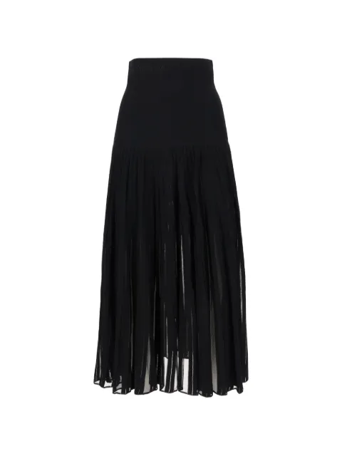 Alaïa pleated midi skirt